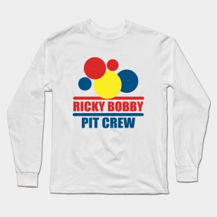 Ricky Bobby Pit Crew logo Long Sleeve T-Shirt